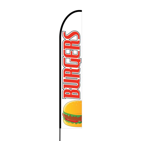 Burgers Flex Banner EVO Flag Single Sided Print Thumbnail