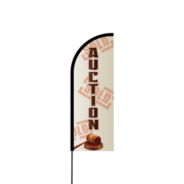 Auction Flex Banner Flag - 11ft Thumbnail