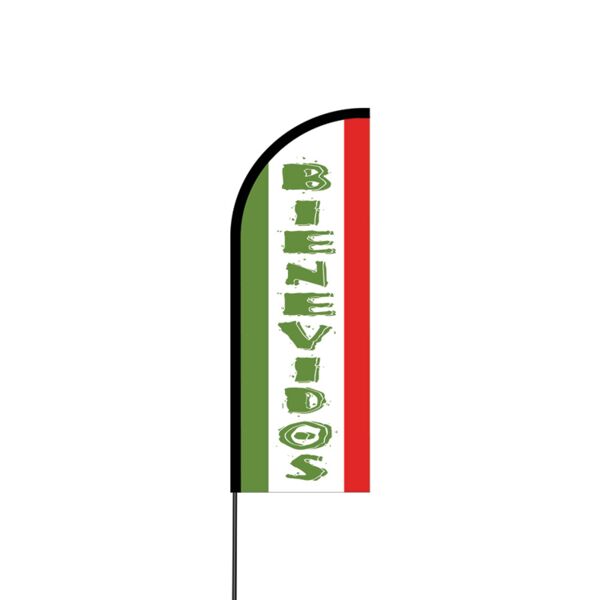 Bienevidos Here Flex Banner Flag - 11ft Thumbnail