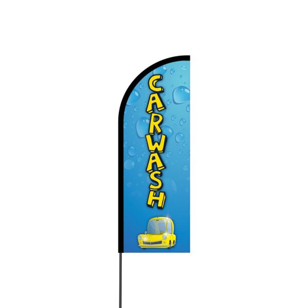 Car Wash Flex Banner Flag - 11ft Thumbnail