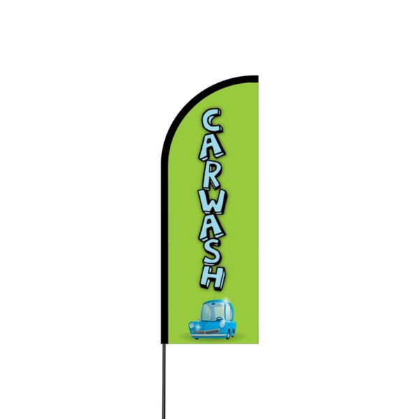 Car Wash Flex Banner Flag - 11ft Thumbnail