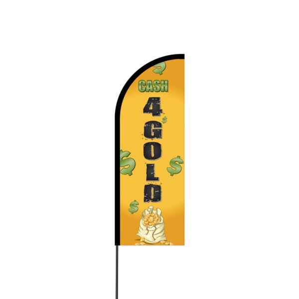 Cash For Gold Flex Banner Flag - 11ft Thumbnail