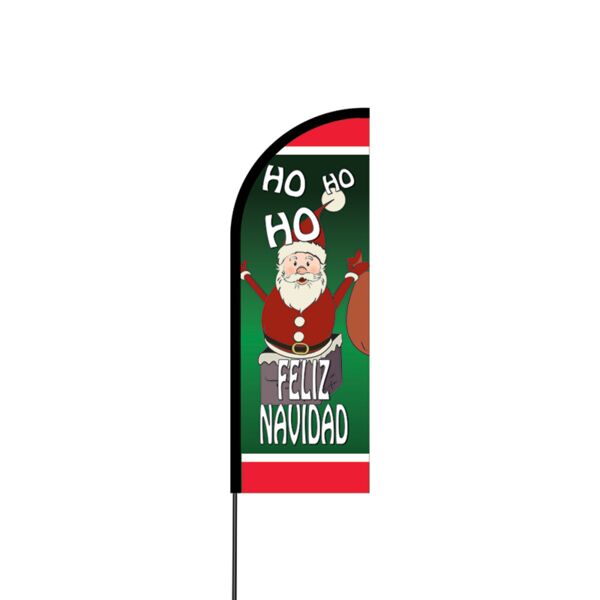 Feliz Navidad Flex Banner Flag - 11ft Thumbnail