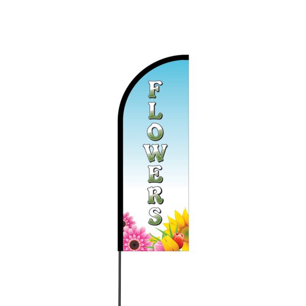 Flowers Flex Banner Flag - 11ft Thumbnail