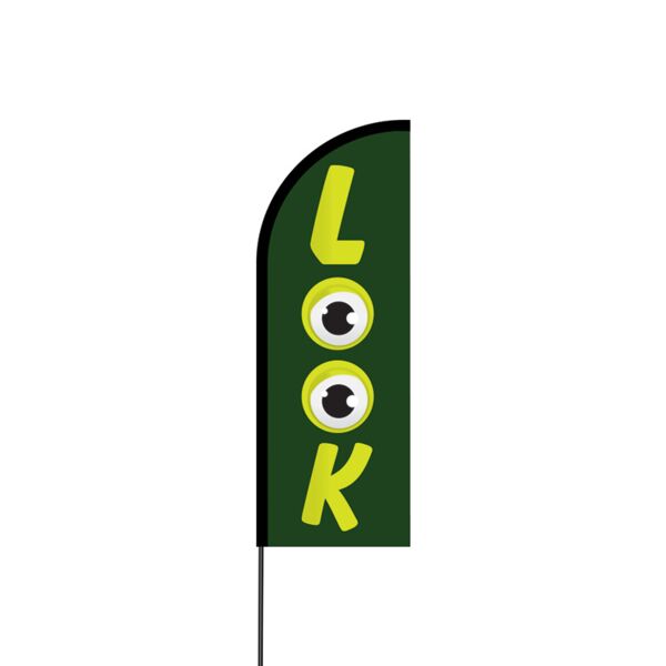 Look Green Flex Banner Flag - 11ft Thumbnail