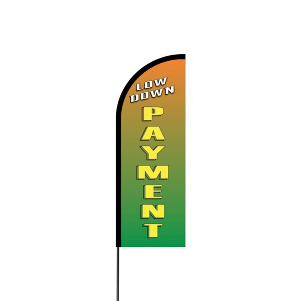 Low Down Payment Flex Banner Flag - 11ft Thumbnail