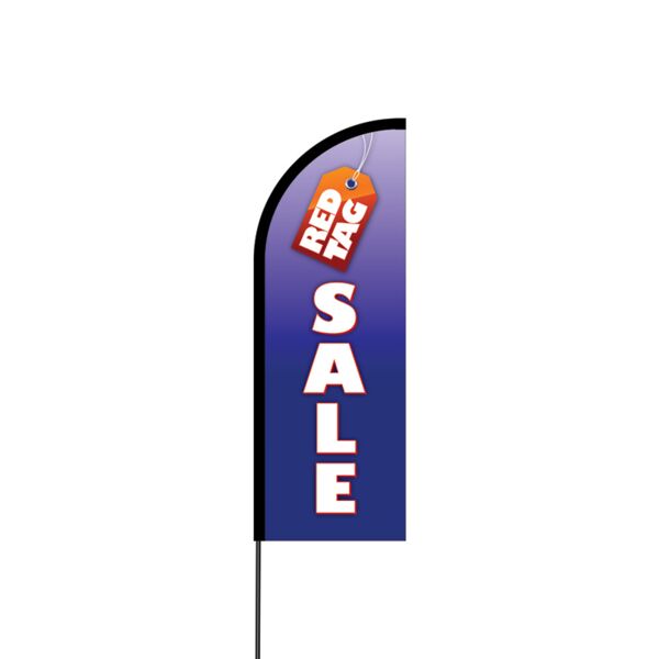 Red Tag Sale Flex Banner Flag - 11ft Thumbnail