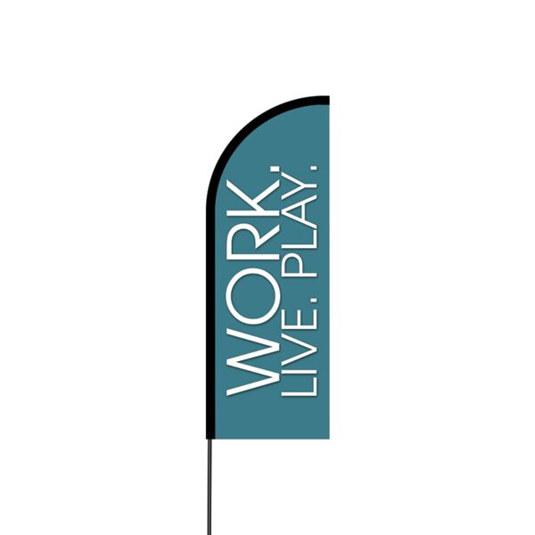 Work, Live Play Flex Banner Flag - 11ft Thumbnail