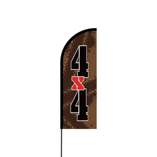 4 x 4 Flex Banner Flag - 11ft Thumbnail
