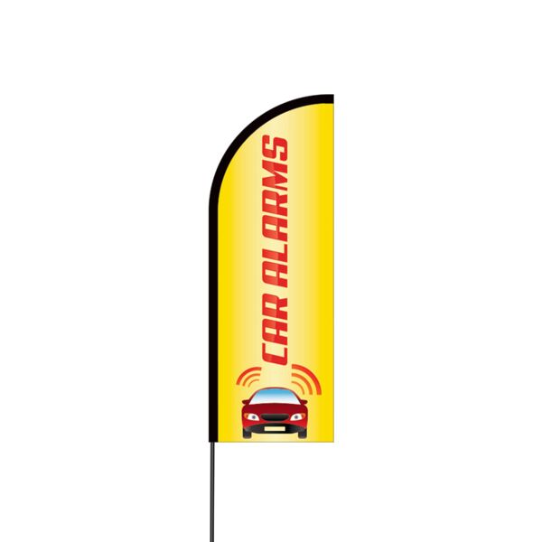 Car Alarms Flex Banner Flag - 11ft Thumbnail