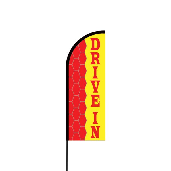 Drive In Flex Banner Flag - 11ft Thumbnail