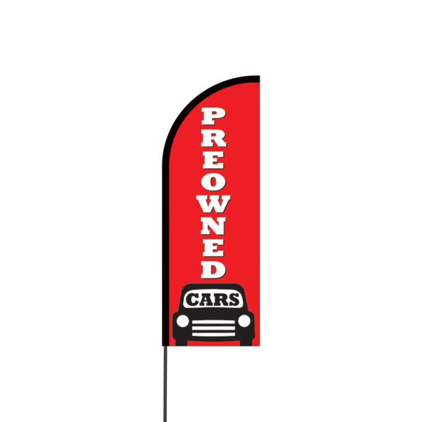 Pre-Owned Cars Flex Banner Flag - 11ft Thumbnail