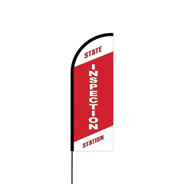 State Inspection Station Flex Banner Flag - 11ft Thumbnail