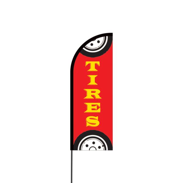 Tires Flex Banner Flag - 11ft Thumbnail