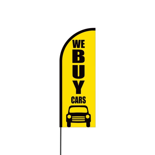 We Buy Cars Flex Banner Flag - 11ft Thumbnail