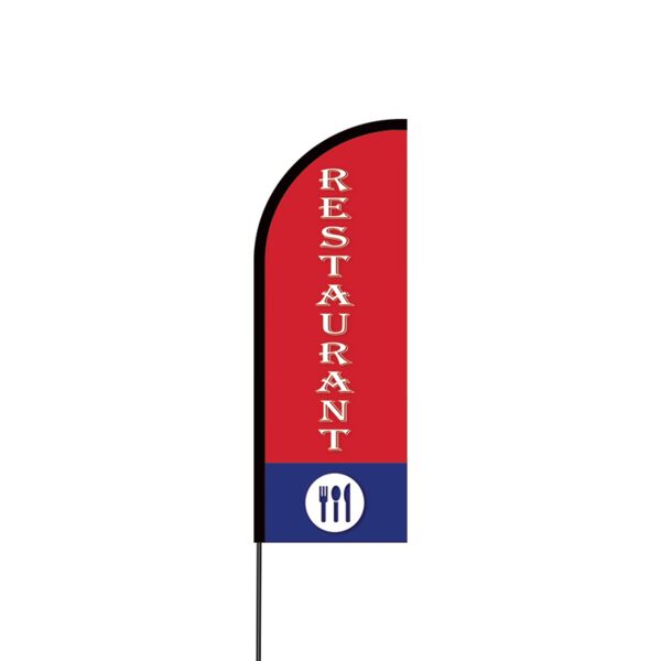 Restaurant Flex Banner Flag - 11ft Thumbnail