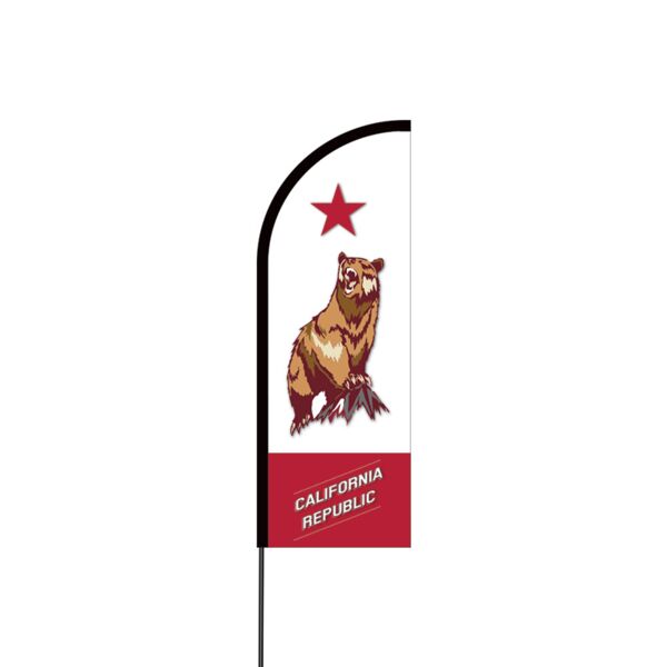 Californian Flex Banner Flag - 11ft Thumbnail