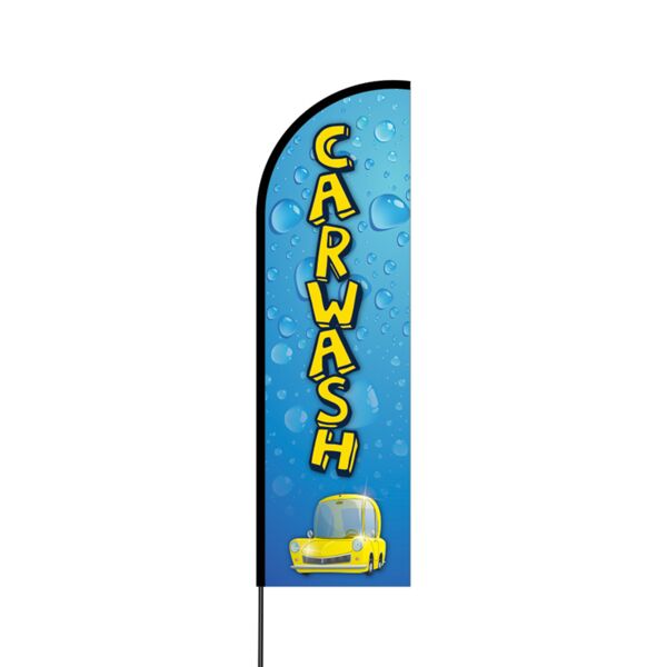 Car Wash Flex Banner Flag - 14 (Single Sided) Thumbnail