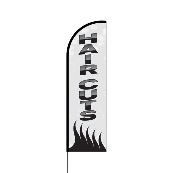 Haircuts Flex Banner Flag - 14 (Single Sided) Thumbnail