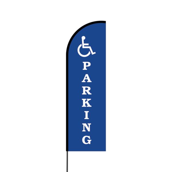 Handicap Parking Flex Banner Flag - 14 (Single Sided) Thumbnail