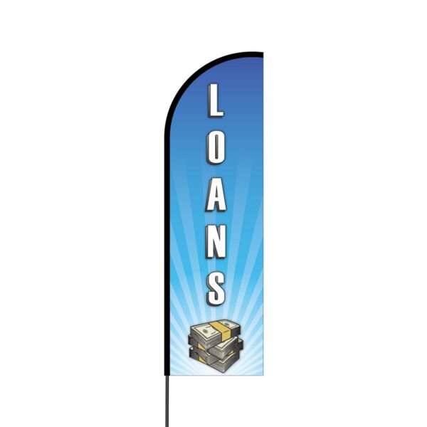 Loans Flex Banner Flag - 14 (Single Sided) Thumbnail