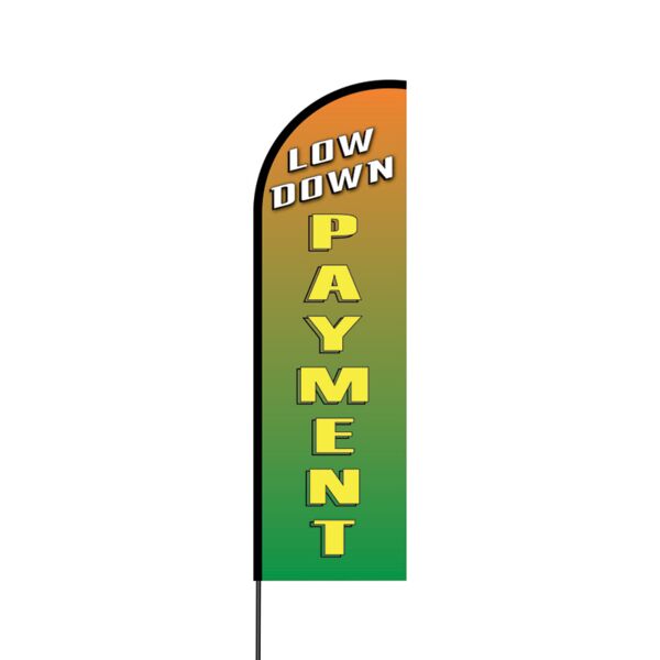 Low Down Payment Flex Banner Flag - 14 (Single Sided) Thumbnail