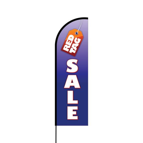 Red Tag Sale Flex Banner Flag - 14 (Single Sided) Thumbnail