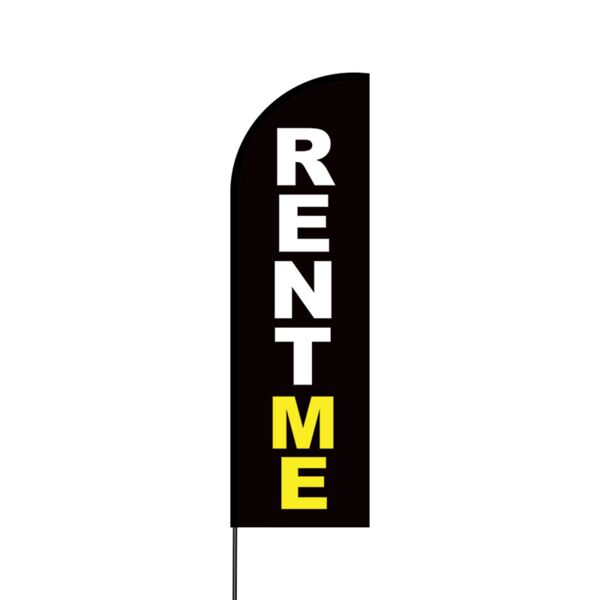 Rent Me Flex Banner Flag - 14 (Single Sided) Thumbnail