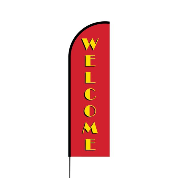 Welcome Flex Banner Flag - 14 (Single Sided) Thumbnail