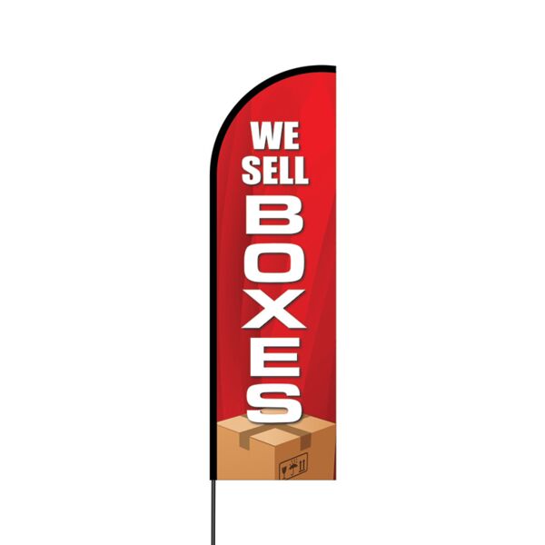 We Sell Boxes Flex Banner Flag - 14 (Single Sided) Thumbnail
