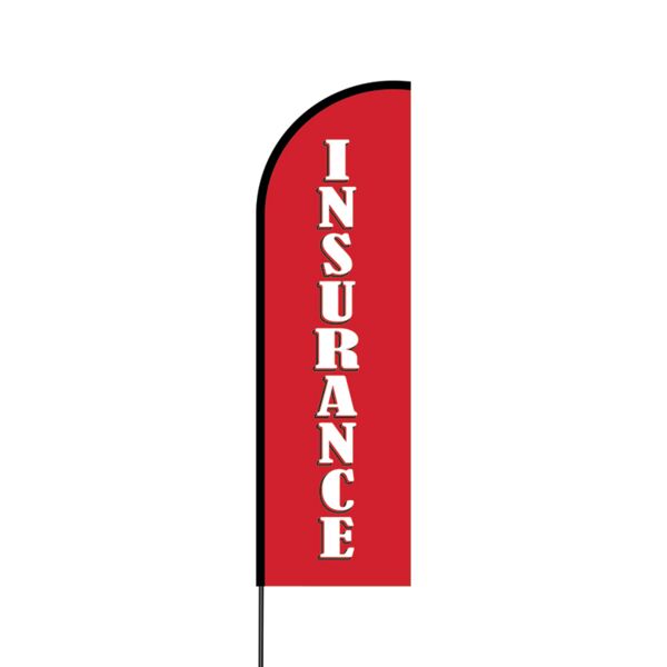 Insurance Flex Banner Flag - 14 (Single Sided) Thumbnail