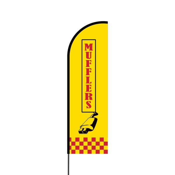 Mufflers Flex Banner Flag - 14 (Single Sided) Thumbnail