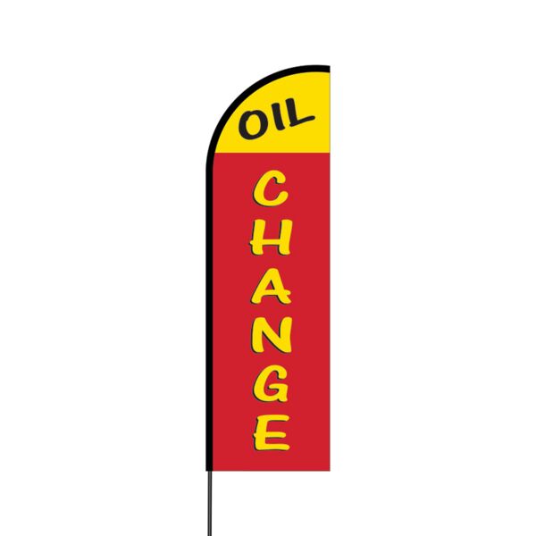 Oil Change Flex Banner Flag - 14 (Single Sided) Thumbnail