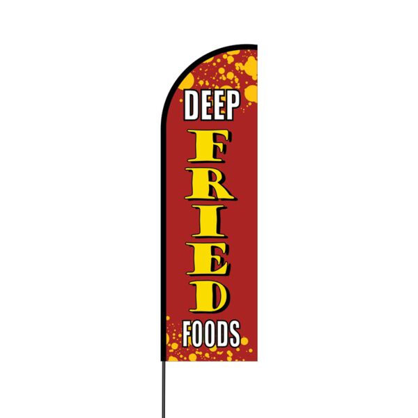 Deep Fried Foods Flex Banner Flag - 14 (Single Sided) Thumbnail