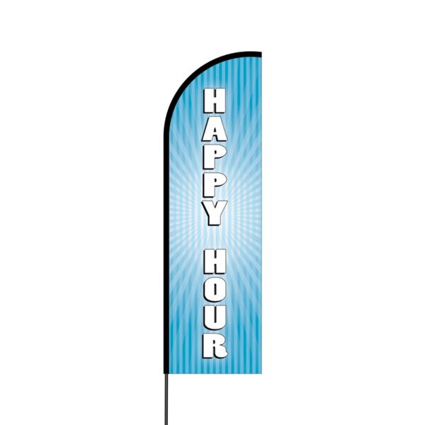 Happy Hour Flex Banner Flag - 14 (Single Sided) Thumbnail