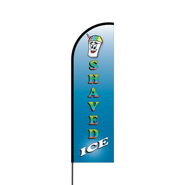 Shaved Ice Flex Banner Flag - 14 (Single Sided) Thumbnail