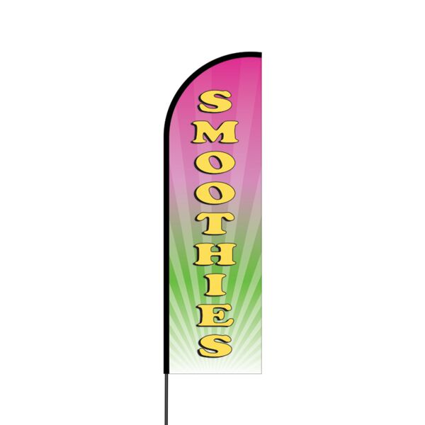 Smoothies Flex Banner Flag - 14 (Single Sided) Thumbnail
