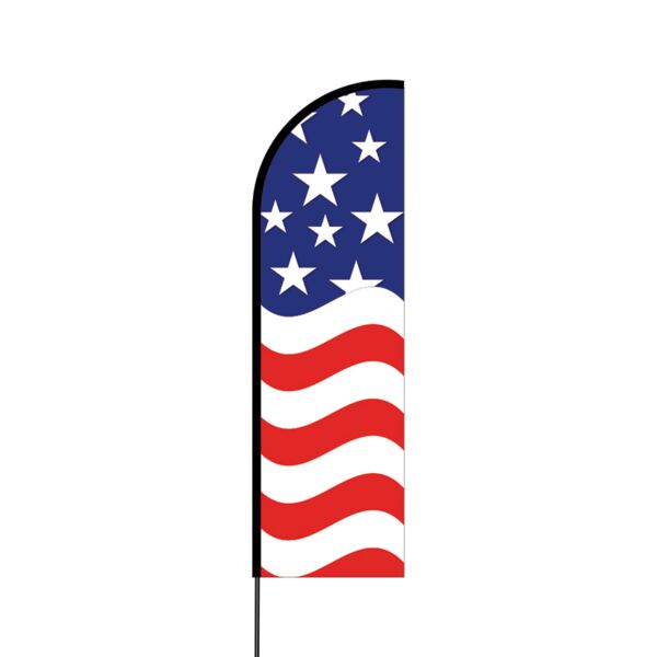 American Flex Banner Flag - 14 (Single Sided) Thumbnail