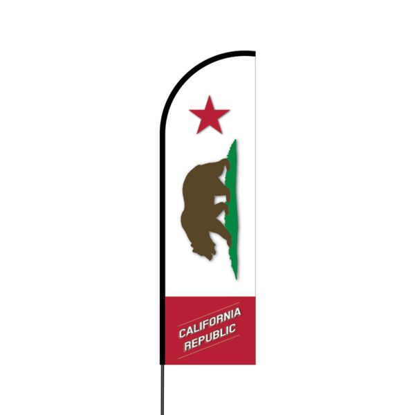 California Republic Flex Banner Flag - 14 (Single Sided) Thumbnail
