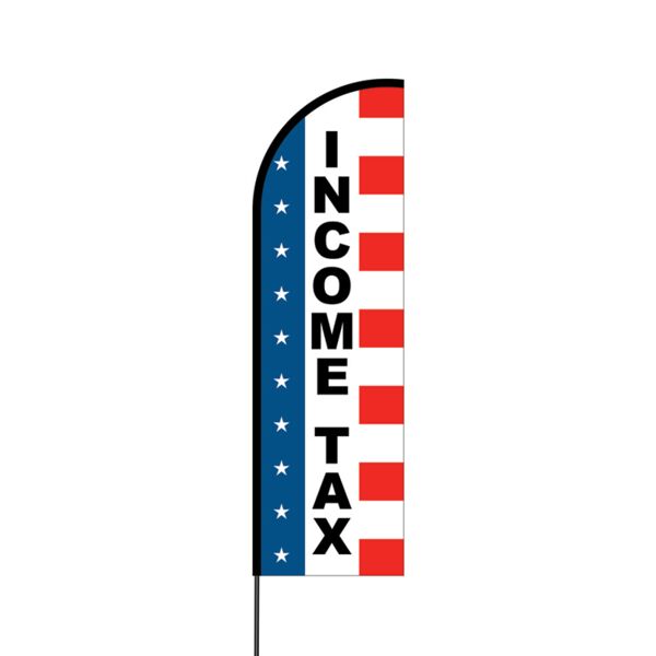 Income Tax Flex Banner Flag - 14 (Single Sided) Thumbnail