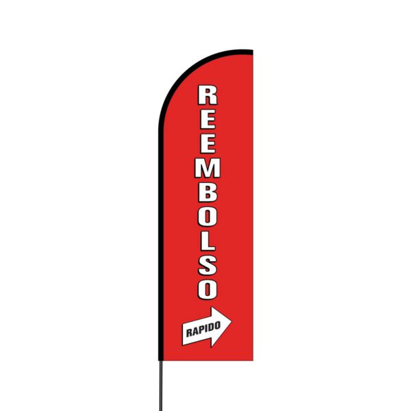 Reembolso Rapido Flex Banner Flag - 14 (Single Sided) Thumbnail