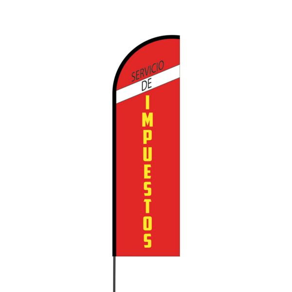 Servicio de Impuestos Flex Banner Flag - 14 (Single Sided) Thumbnail