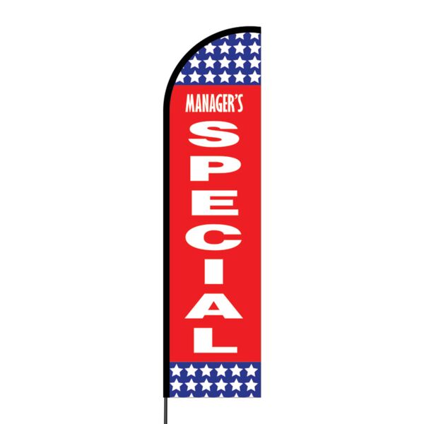 Manager's Special Flex Banner Flag - 16ft (Single Sided) Thumbnail