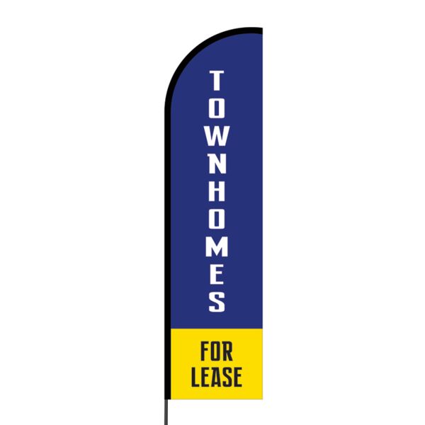 Townhomes Flex Banner Flag - 16ft (Single Sided) Thumbnail