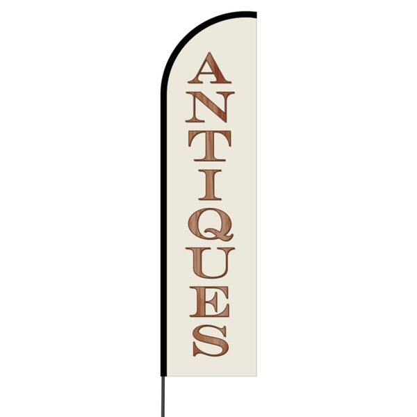 Antiques Flex Banner Flag - 16ft (Single Sided) Thumbnail