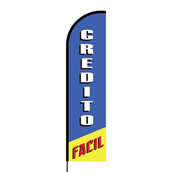 Credito Facil Flex Banner Flag - 16ft (Single Sided) Thumbnail