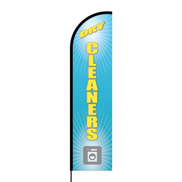 Dry Cleaners Flex Banner Flag - 16ft (Single Sided) Thumbnail