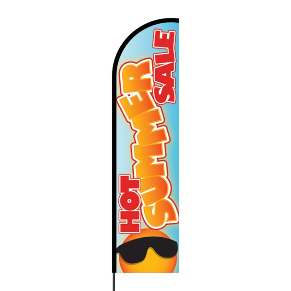 Hot Summer Sale Flex Banner Flag - 16ft (Single Sided) Thumbnail