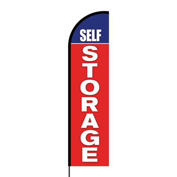 Self Storage Flex Banner Flag - 16ft (Single Sided) Thumbnail