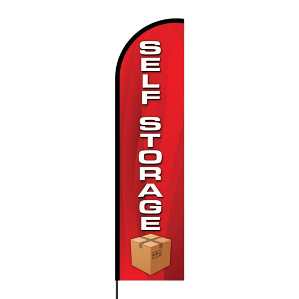 Self Storage Flex Banner Flag - 16ft (Single Sided) Thumbnail